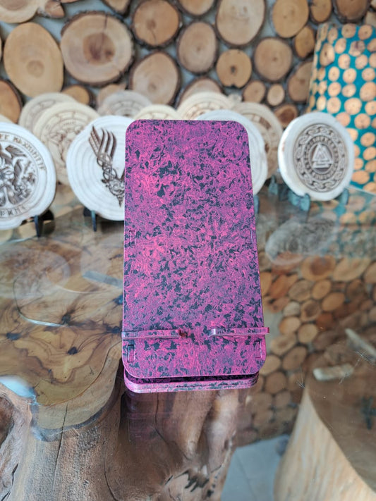 Adjustable Wooden Pink Mobile Phone Holder